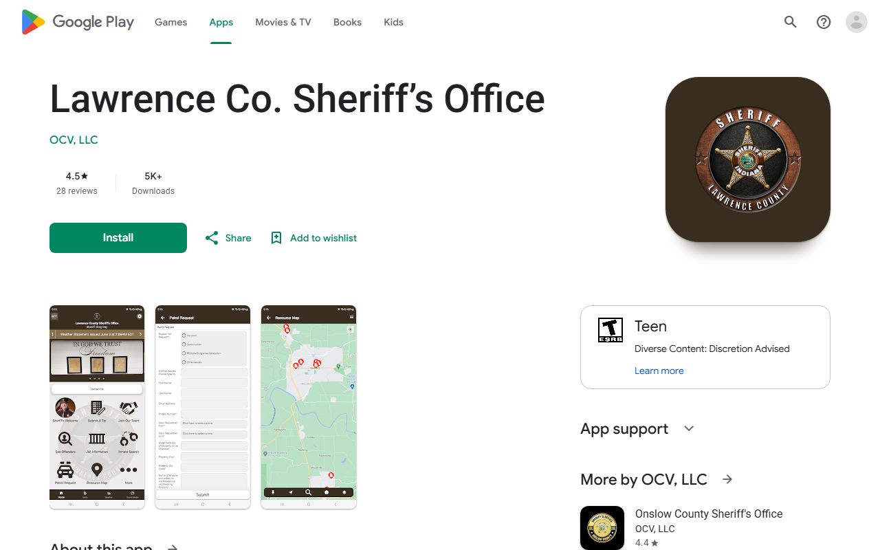 Lawrence County jail mugshots app source for incarcerated individuals